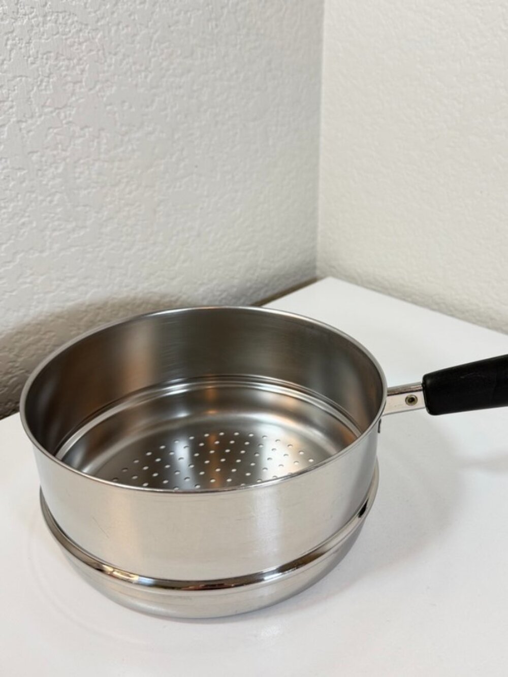 Vintage Revere Ware 7 in Steamer / Strainer Insert for 2 & 3 Qt Saucepans EUC